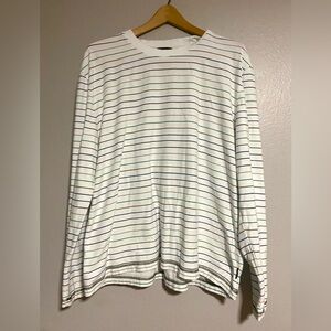 Ted Baker White Shirt with Subtle Stripes